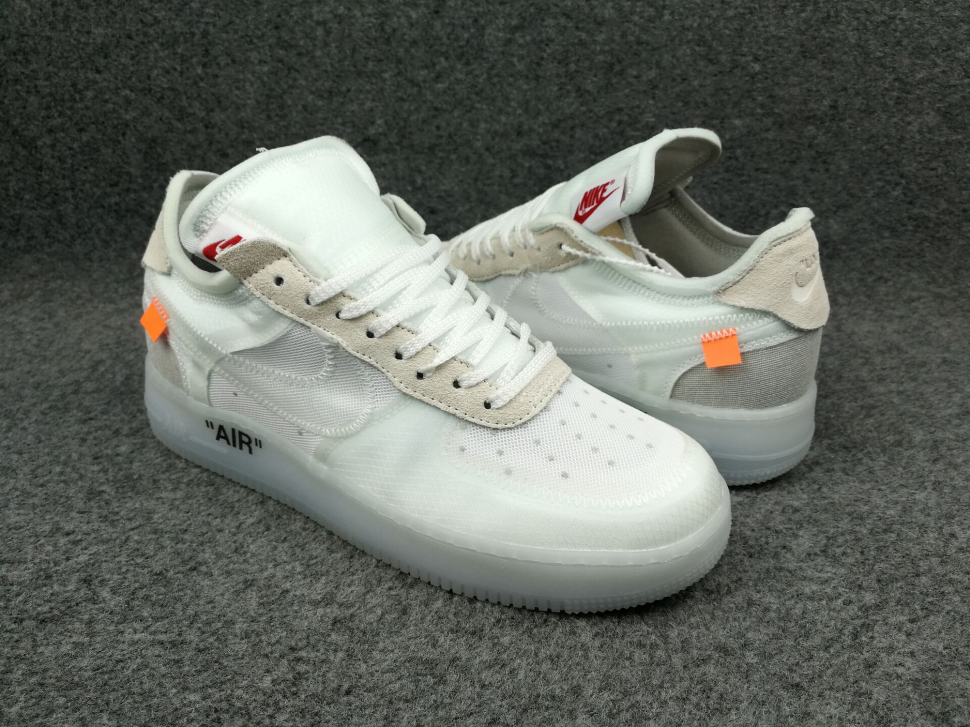 Women Off-white Nike Air Force 1 Pure White Shoes